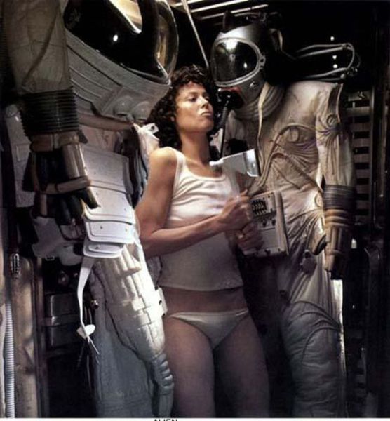 Pictures from Behind the Scenes of the “Alien” Movie