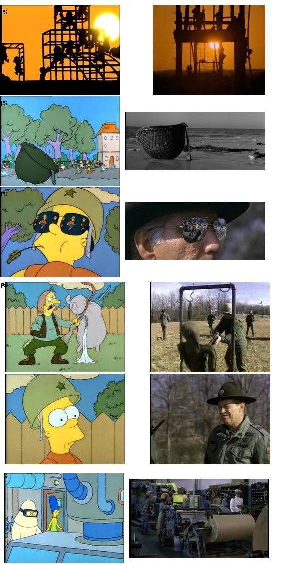 The Simpsons Recreating Movie Scenes