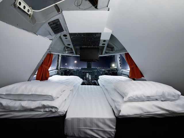 Sweden Hostel Inside a Jetliner