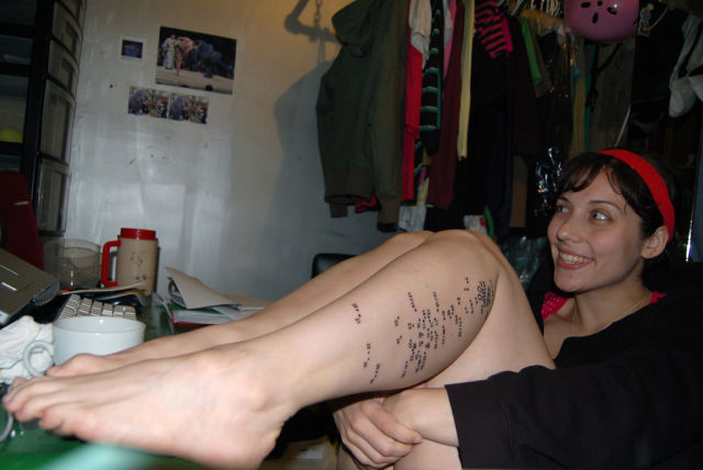 Freakish Leg Tattoo