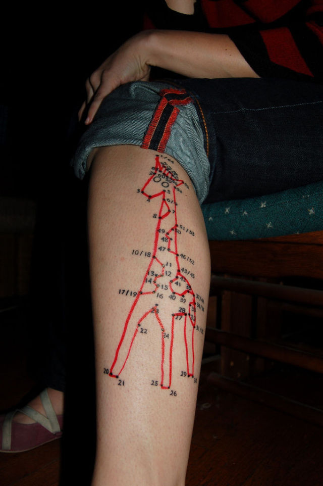 Freakish Leg Tattoo