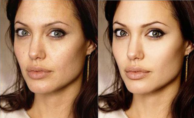 Celebrities Before and After Photoshop Touch Ups