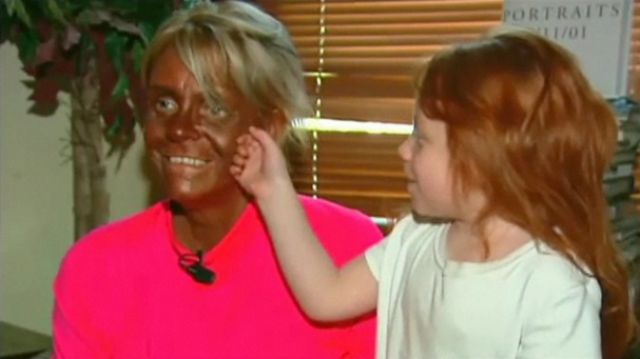 Suntan-Loving Mother Goes the Limit