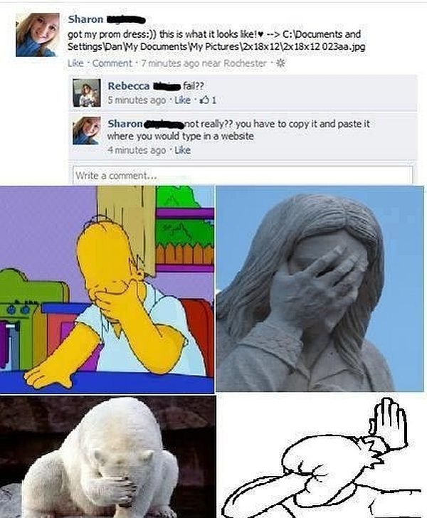 Never Underestimate the Stupidity of Some Facebook Users