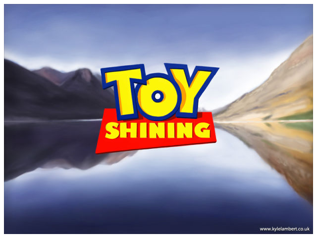 “Toy Shining” Movie Mash-Up Painted on iPad