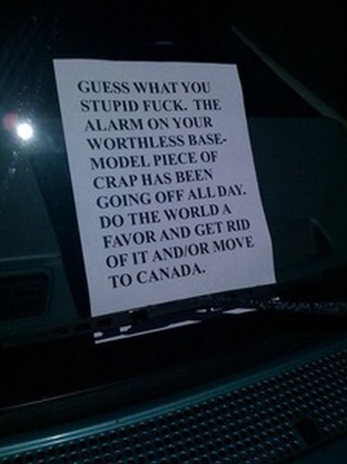 Do Everybody a Favor, Turn Your F*** Car Alarm Off!