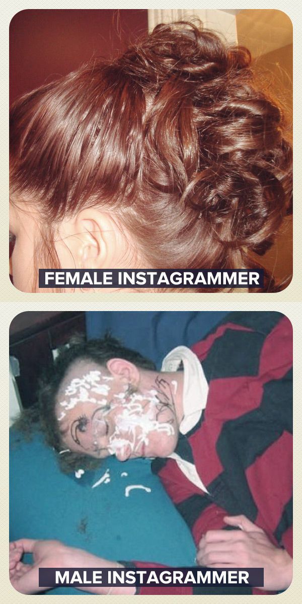 Typical Male and Female Instagrammers Compared