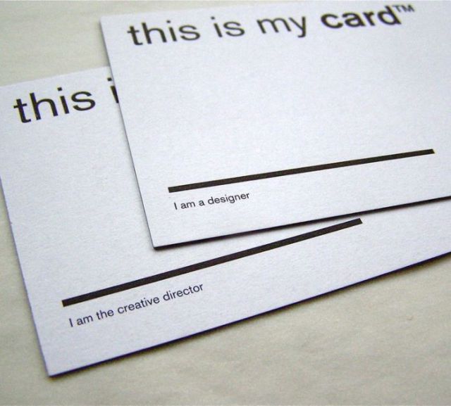 Not Your Typical Business Cards. Part 2