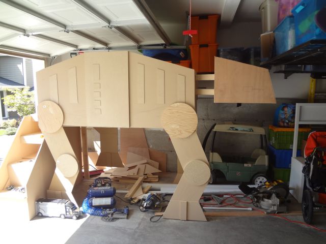 Parents Build AT-AT Bed for Their Little Son