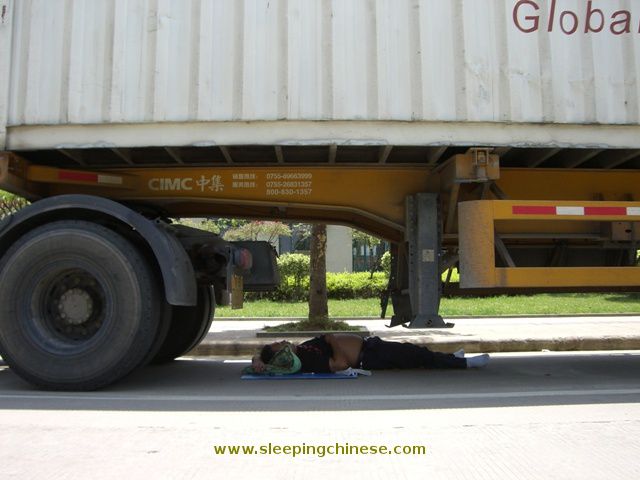 Chinese People Will Sleep Anywhere