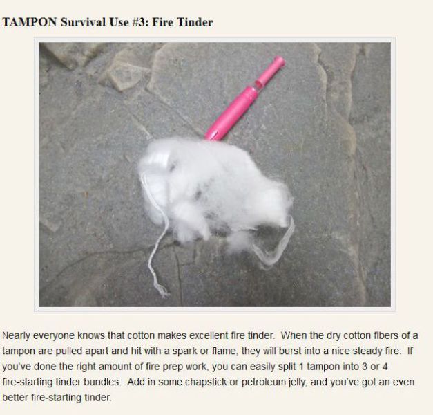 Survivalist's Guide to Using Tampons (24 pics) .