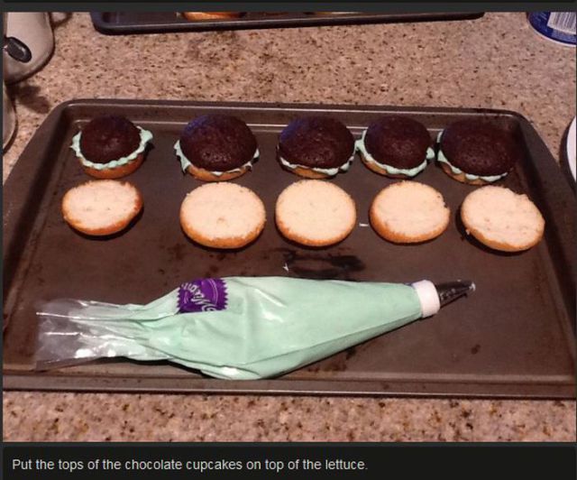 How To Make Hamburger Cupcakes