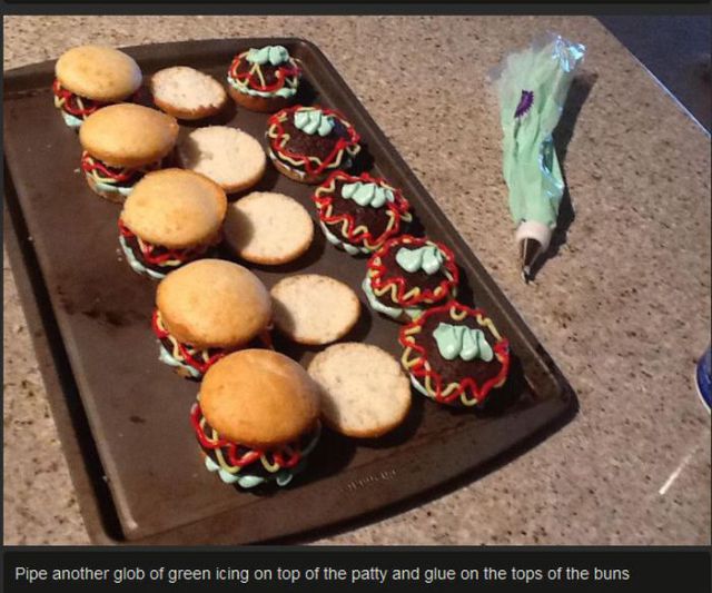 How To Make Hamburger Cupcakes