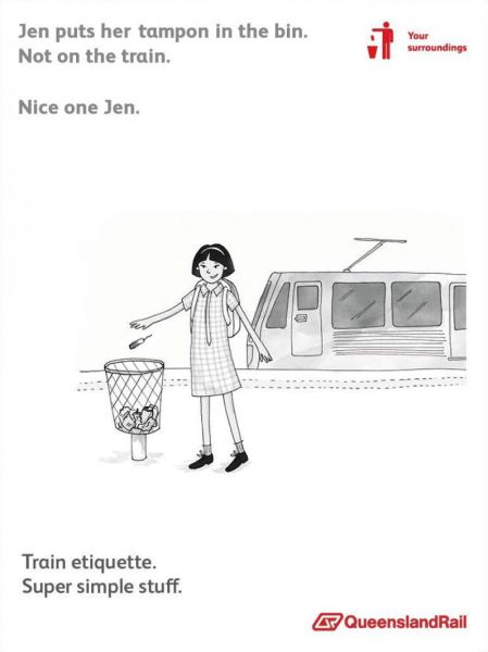 Hilariously Weird Train Etiquette Posters
