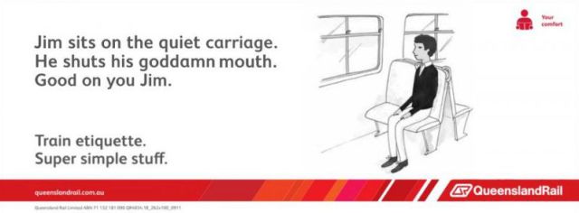 Hilariously Weird Train Etiquette Posters