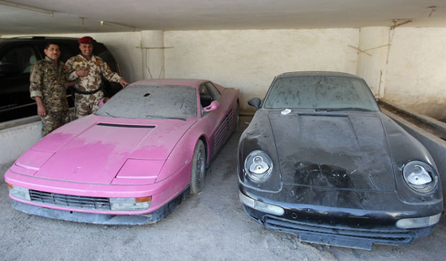 Wrecked Luxury Cars of Hussein’s Son