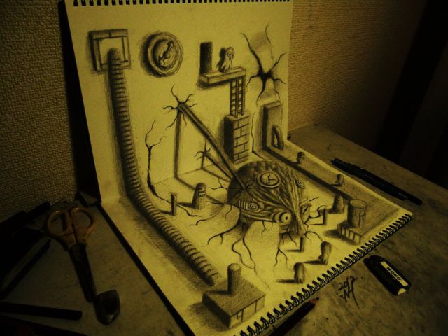 3D Pencil Drawings That Jump Out at You