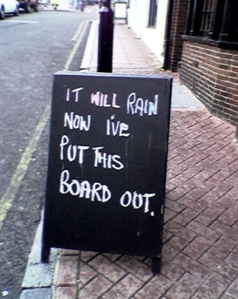 Funny and Unusual Chalkboard Signs