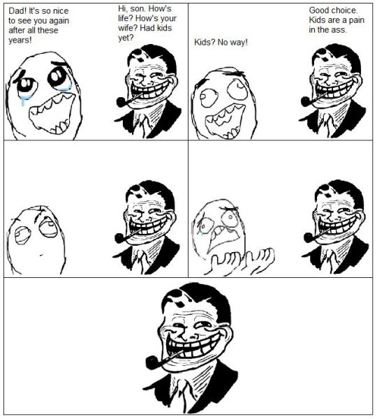 Funny “Troll Dad” Comics Collection