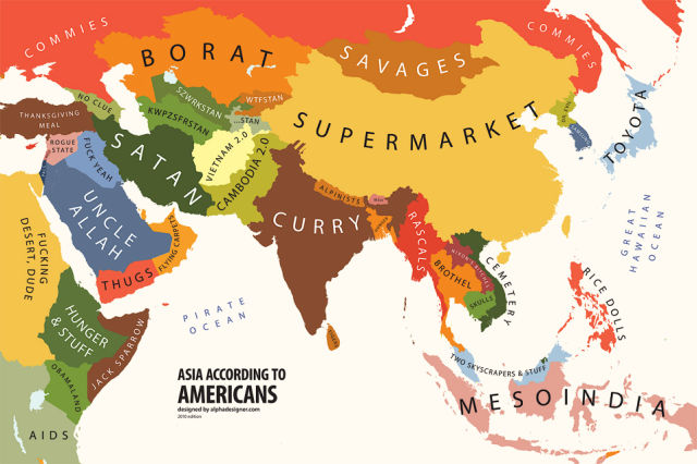 Maps With Funny But Familiar Stereotypes
