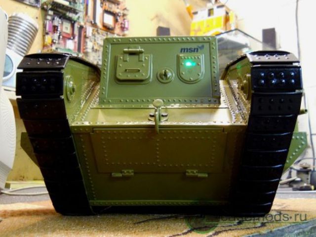 Tank PC Case for Military Fans