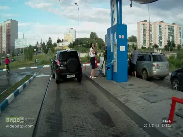 Just a Russian Girl at a Gas Station… 