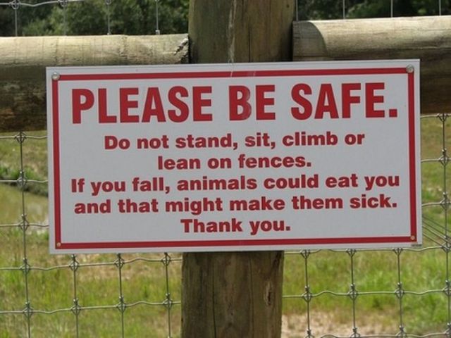 Hilarious Public Animal Signs