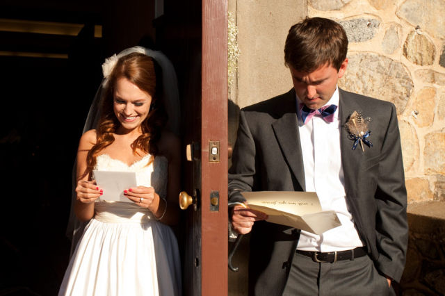 Couple Exchanges Private Love Letters Before the Wedding