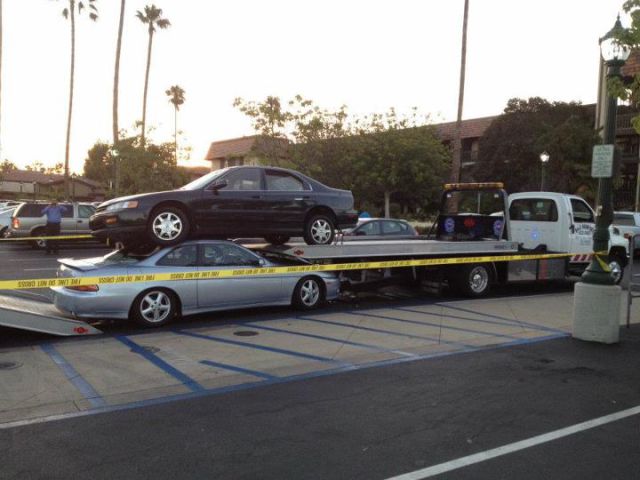 Bizarre Car Crash in California
