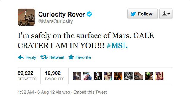 Internet Salutes Mars Rover Landing