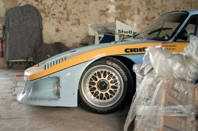 Vintage Racing Car Collection in a Small French Village