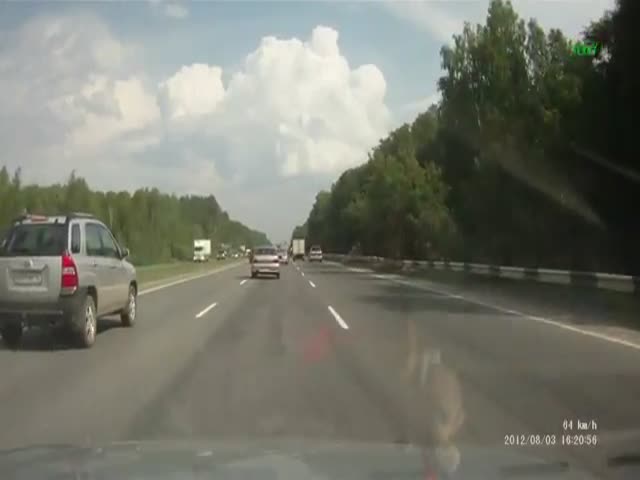 Definitely Not What You’d Expect to See from a Russian Dashcam 