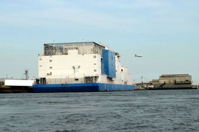 Giant Floating Prison in NYC