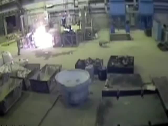 Insane Accident at a Russian Foundry 