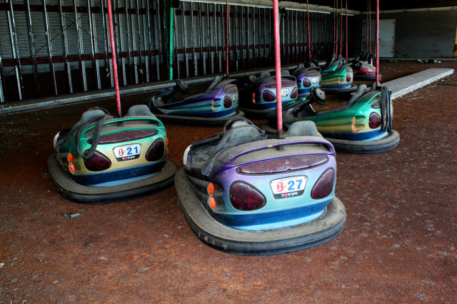 Creepy Derelict Six Flags Amusement Park