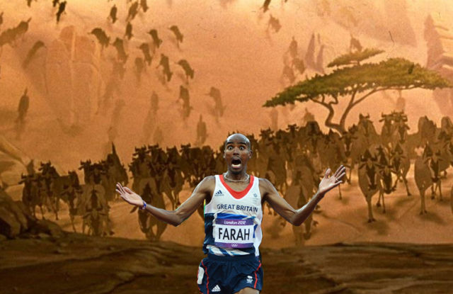 “Mo Farah Running Away from Things” Pictures are Simply Priceless