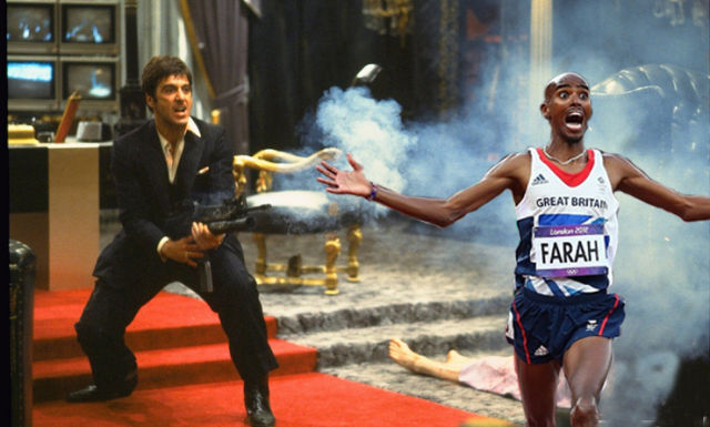 “Mo Farah Running Away from Things” Pictures are Simply Priceless