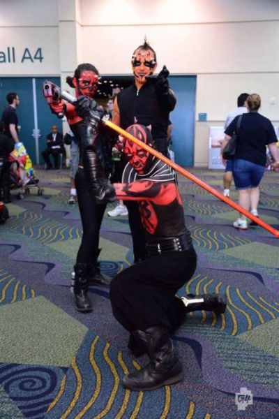 Cosplayers of the VI Star Wars Celebration