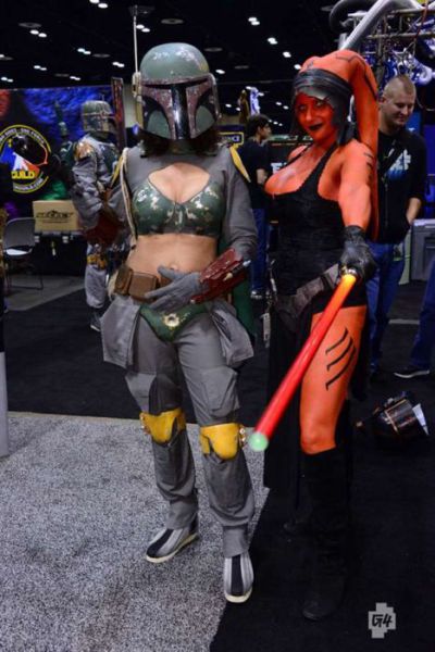 Cosplayers of the VI Star Wars Celebration