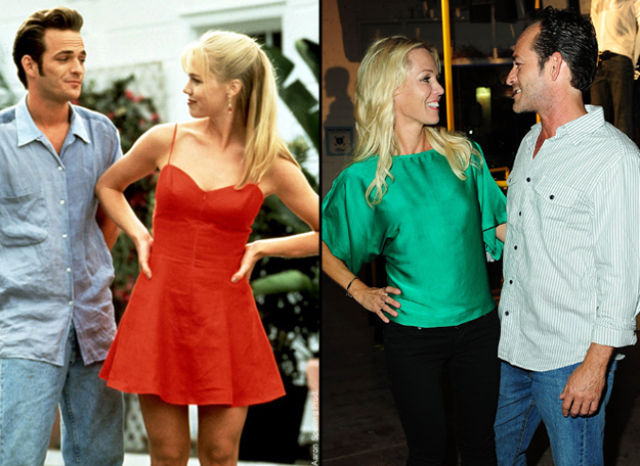 Jennie Garth and Luke Perry Then and Now