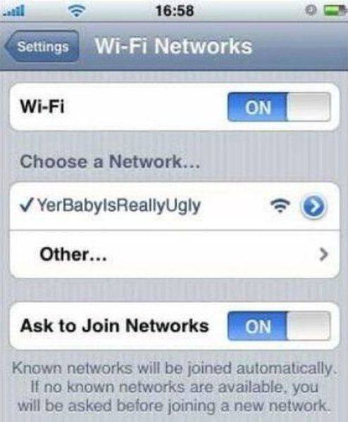 Talking to Neighbors via Wi-Fi Network Names