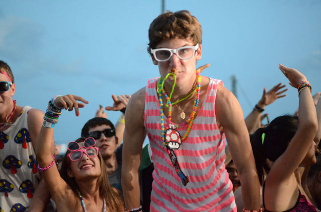 Rave Music Fans at New York’s Electric Zoo Festival
