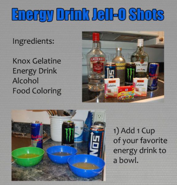 How to Make Energy Drink Jell-O Shots