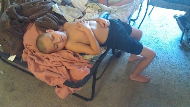 Funny and Awkward Kid Sleeping Positions