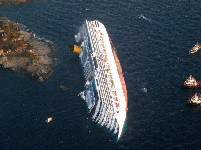 Capsized Costa Concordia Became a Weird Tourist Attraction