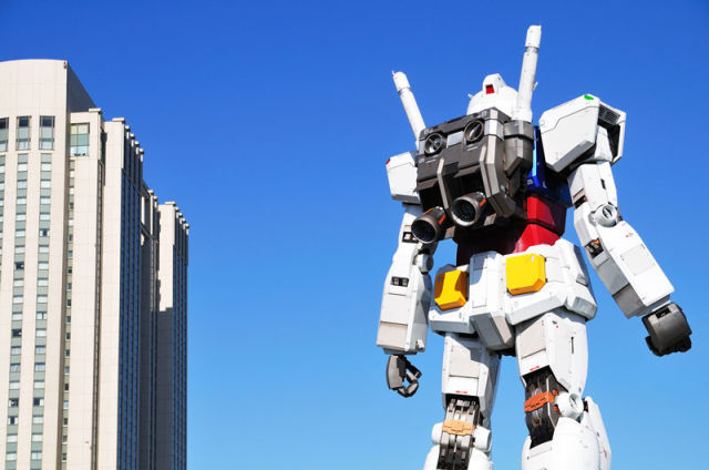 Full-Scale Gundam Model in Tokyo