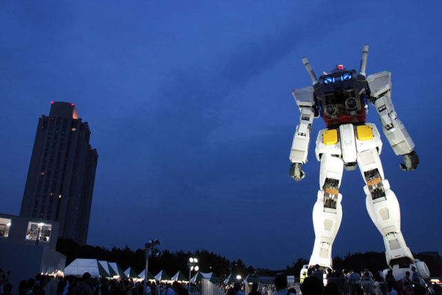 Full-Scale Gundam Model in Tokyo