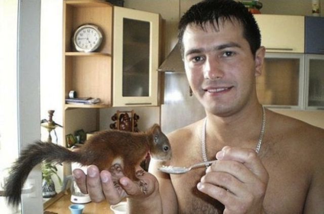 Belarusian Soldier Becomes Best Friend for Rescued Squirrel