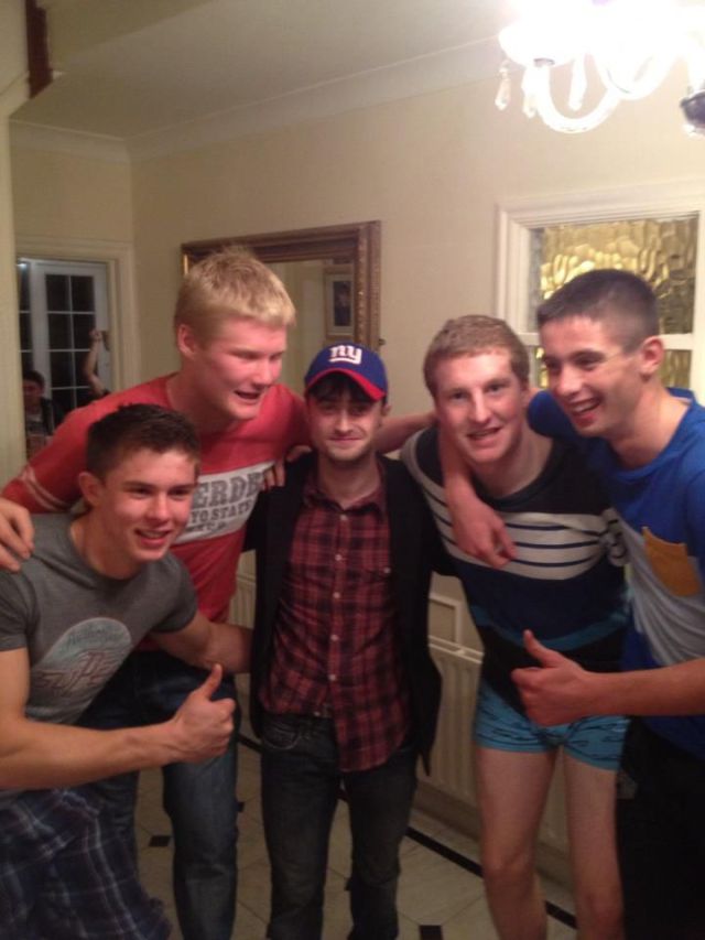 Daniel Radcliffe Photographed Partying with Dublin Football Team