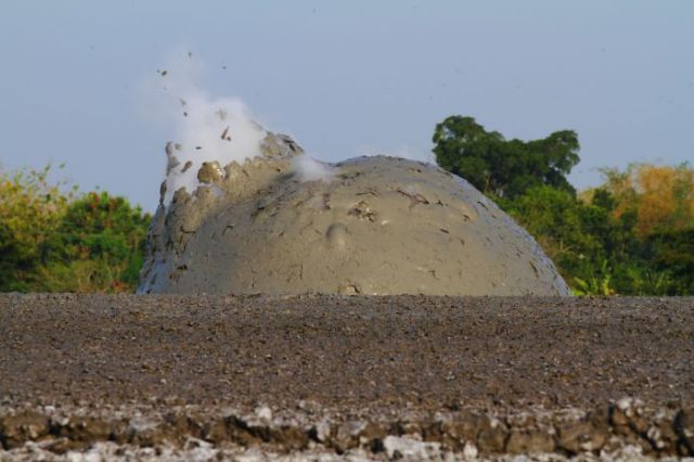 Explosive Mud Volcano Bledug Kuwu